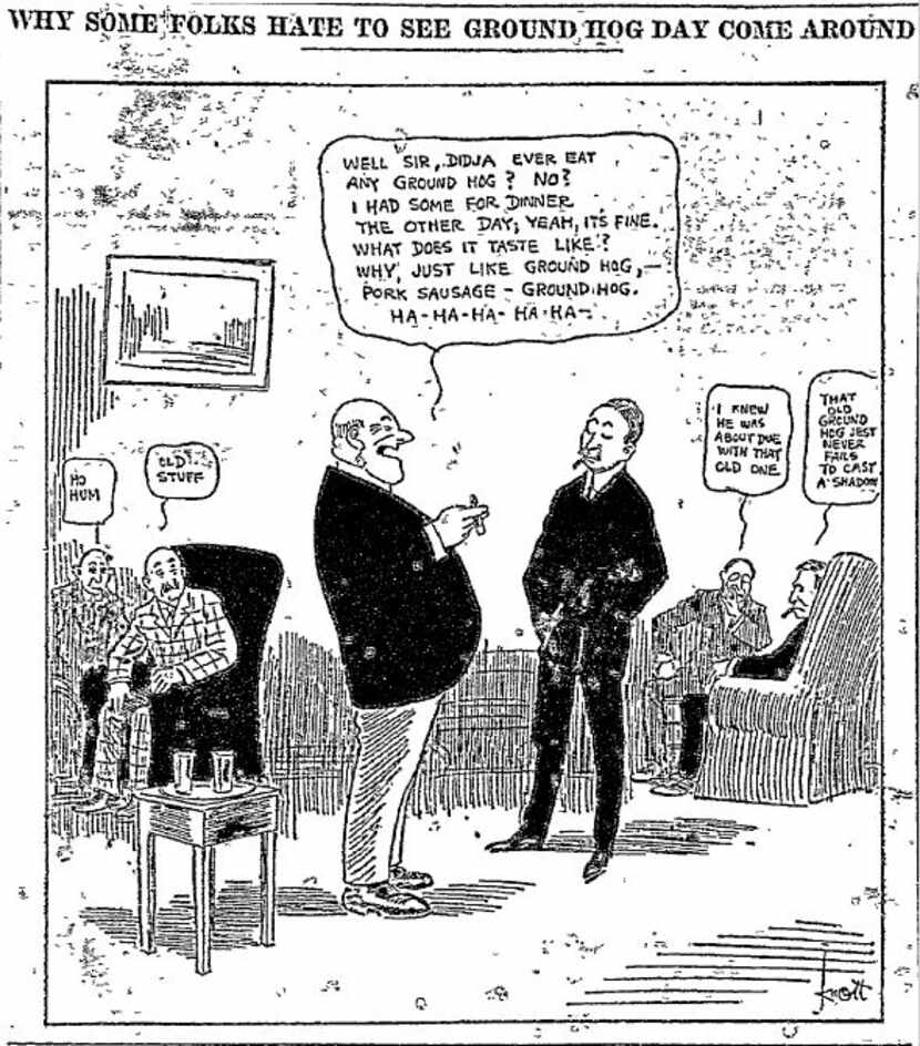 A cartoon from a 1916 edition of The Dallas Morning News