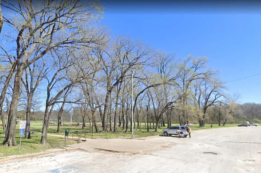 A tree nearly fell on a man at Norbuck Park in Dallas last Saturday.