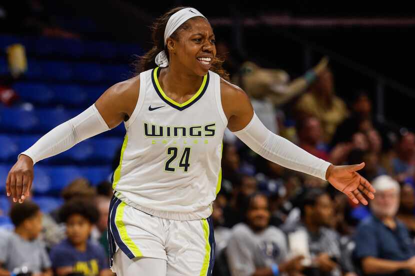 Dallas Wings guard Arike Ogunbowale was selected to participate in the 2023 NBA All-Star...