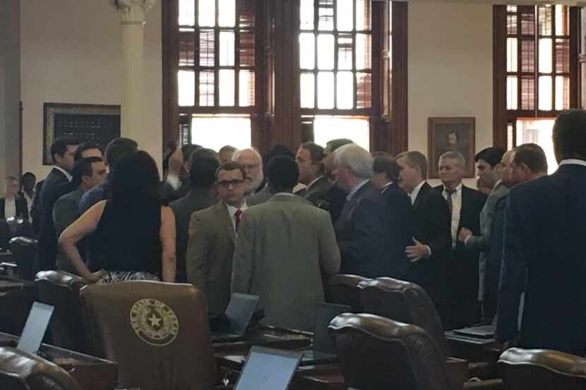 Texas lawmakers got into a scrum on the final day of the legislative session.