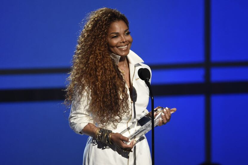 Janet Jackson accepts the Ultimate Icon: Music Dance Visual award at the BET Awards at the...
