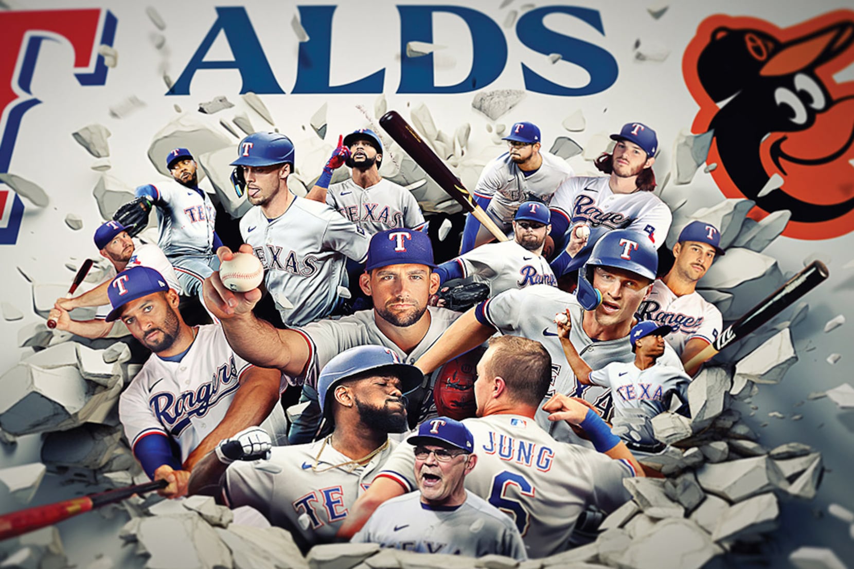 ALDS Rangers Orioles Baseball, National