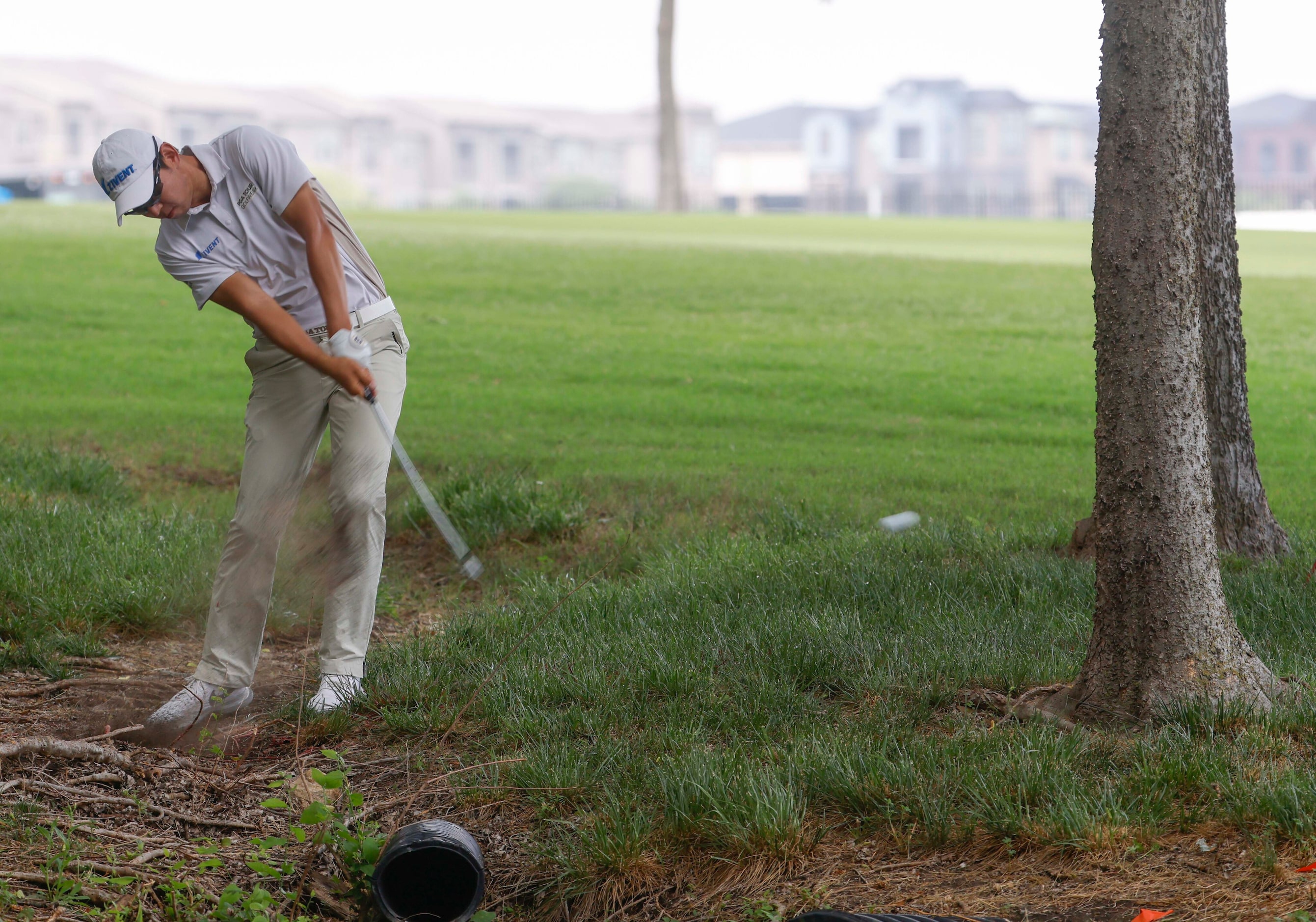 S.Y. Noh of South Korea hits on the second hole during the second round of the AT&T Byron...