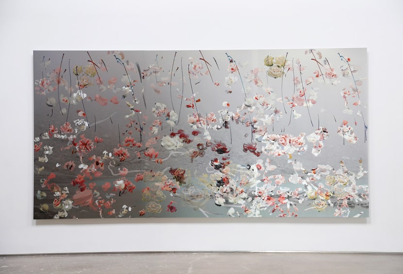 This is a work by artist Petra Cortright that is part of a show at SITE 131 in Dallas that...