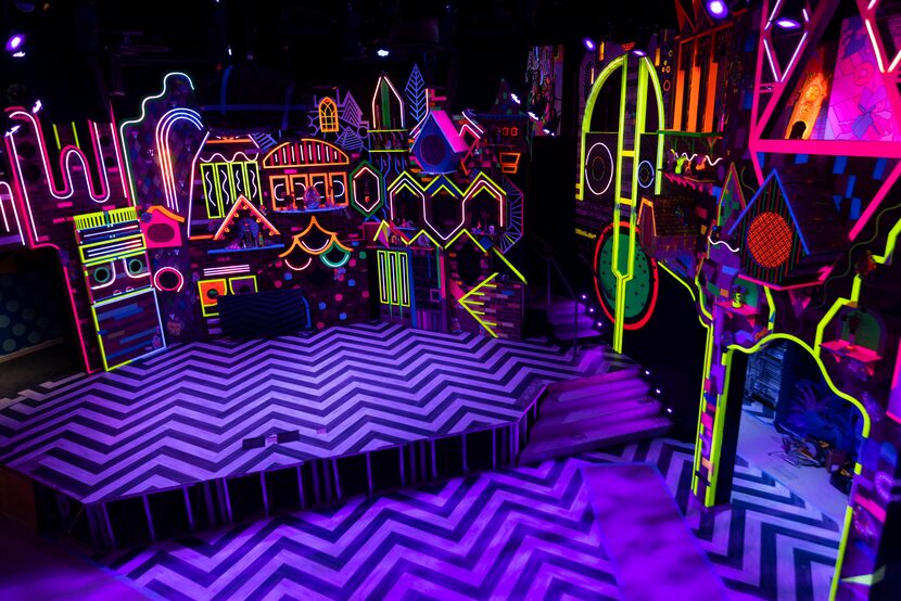 The stage at Meow Wolf Grapevine's The Real Unreal at Grapevine Mills in Grapevine on...