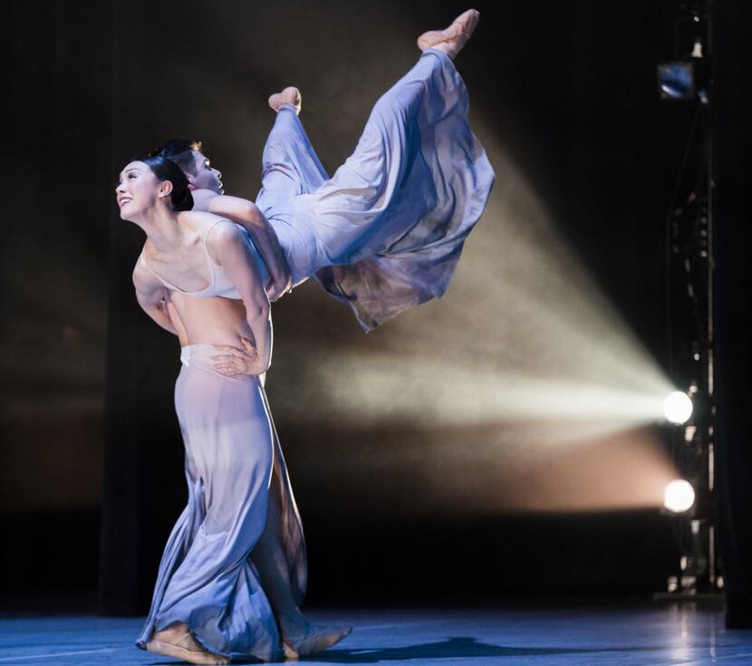 Dancers David Escoto and Kimi Nikaidoh performed in Carved In Stone, choreographed by Joy...