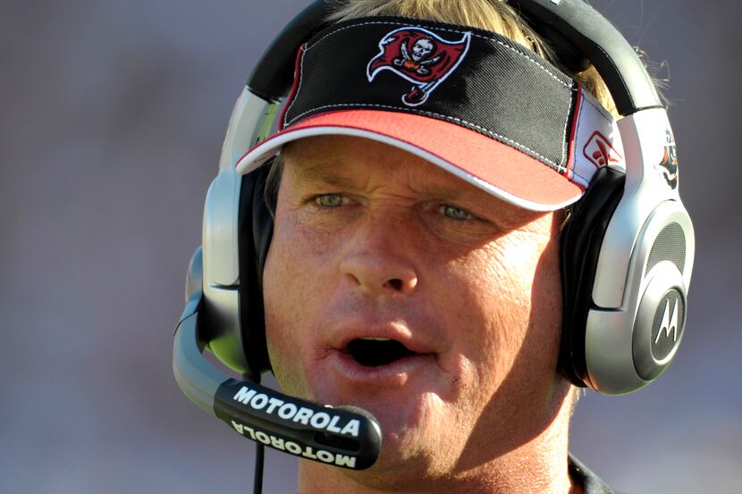 Jon Gruden won a Super Bowl in 2002 as head coach of the Tampa Bay Buccaneeers.