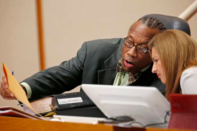 
Commissioner John Wiley Price heard speakers at Tuesday’s Commissioners Court meeting call...