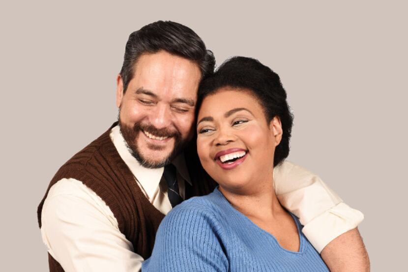 Robert San Juan plays Gregory and Octavia Y. Thomas plays Amy in Theatre Britain's "Let It...