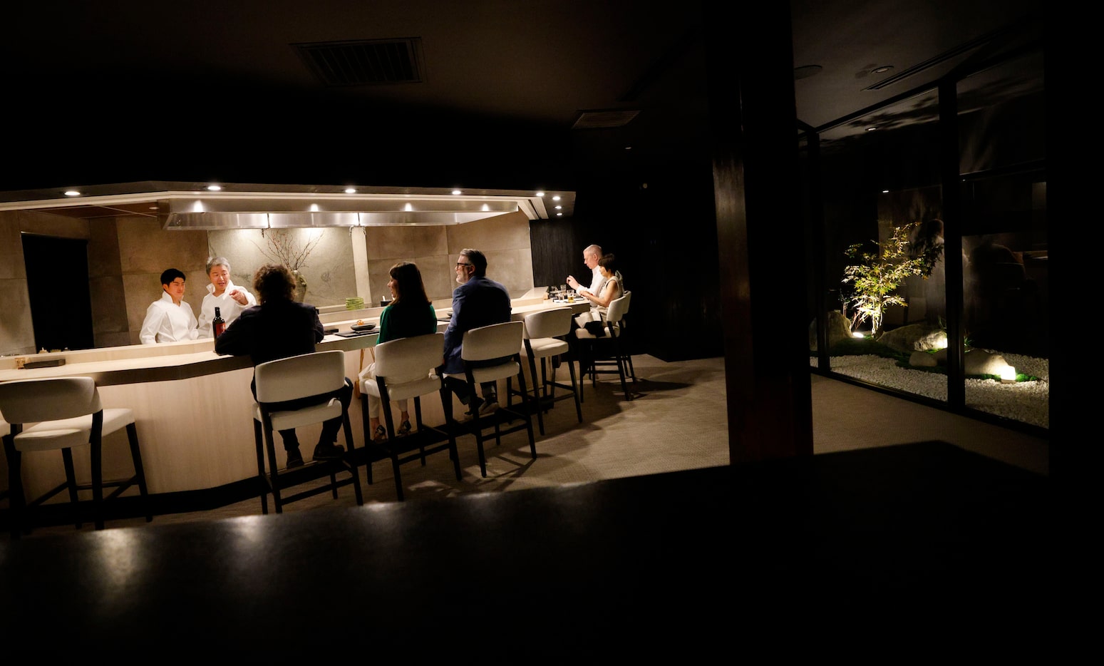 Chef Masayuki Otaka, second from left, opened Japanese restaurant Mābo after dreaming of it...