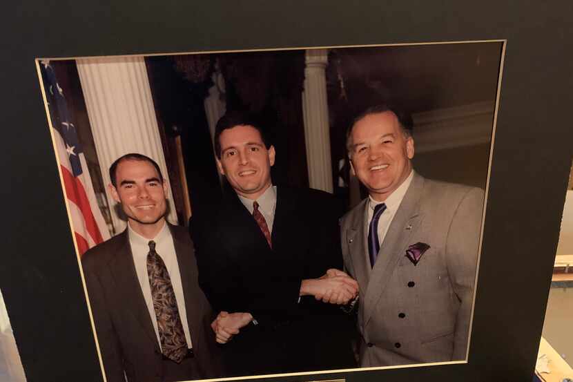 A 20-year-old photo of the "Three Amigos" — rookie Texas lawmakers who bonded. Future House...