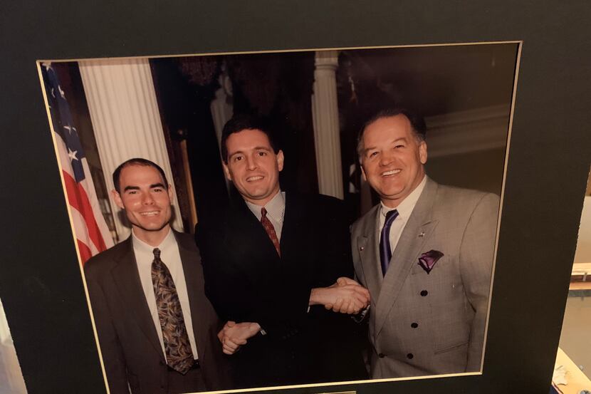 A 20-year-old photo of the "Three Amigos" — rookie Texas lawmakers who bonded. Future House...