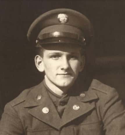 Albert "Buddy" Mills in a photo taken before he was sent overseas.