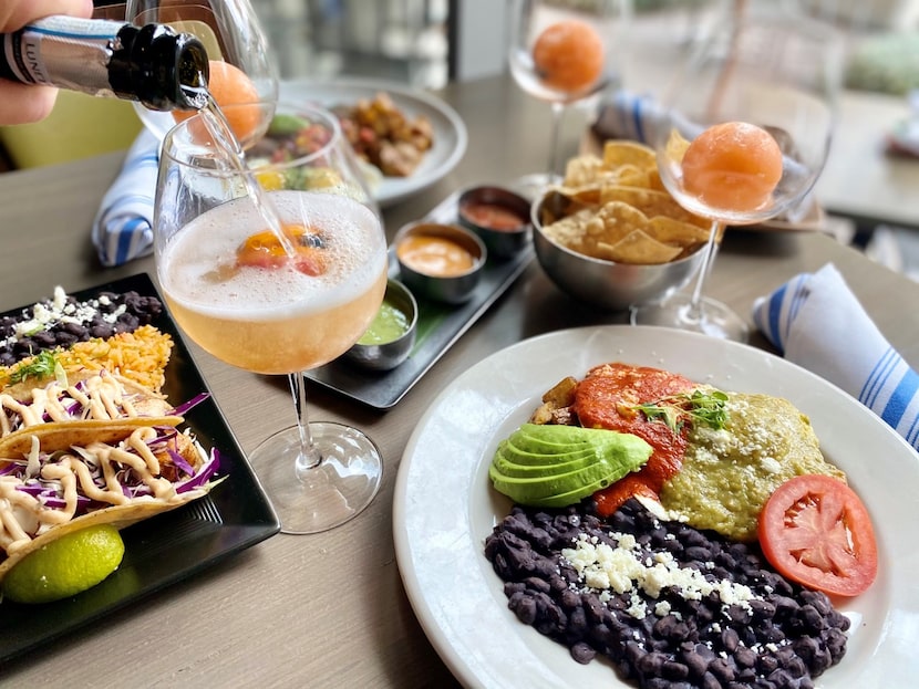 Miriam Cocina Latina's Easter brunch offerings include grilled mahi mahi tacos and Huevos...