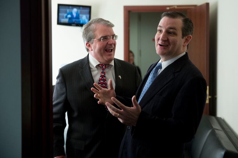  Sen. Ted Cruz, seen here with Rep. John Culberson, R-Houston, says Republicans need to...