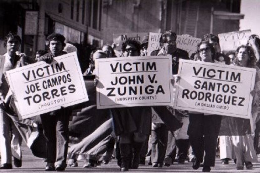  In this archived 1977 photo,  Santos Rodriguez and others slain in police-involved...