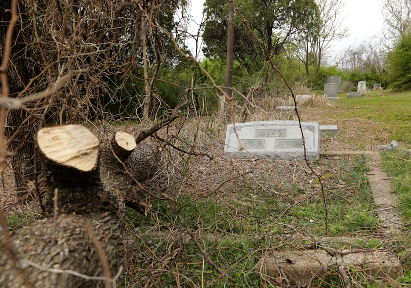 The tombstones at Oak Cliff Cemetery are markers of Dallas' history.