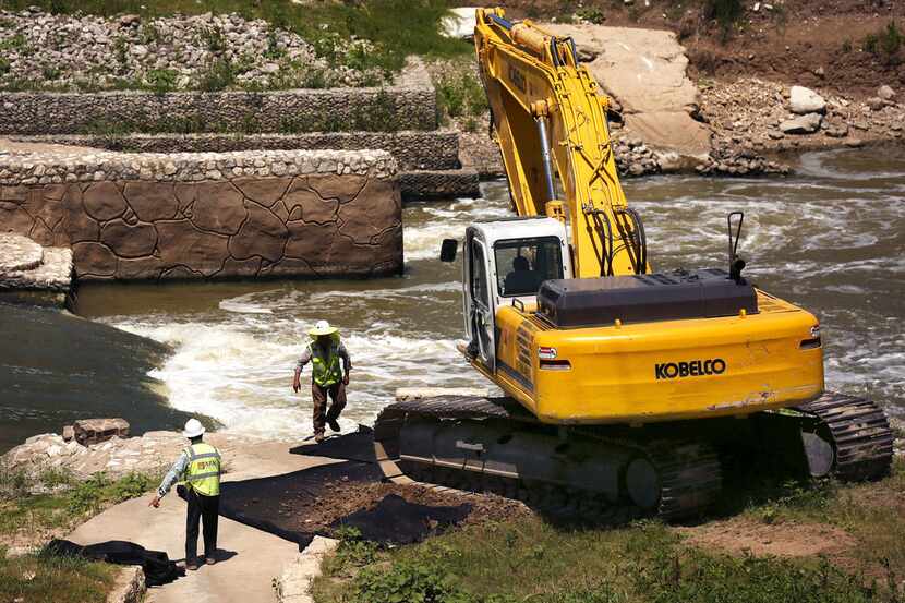 On June 14, 2018, contractors began their partial removal of the whitewater feature in the...