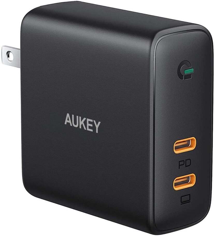 Aukey Omnia 100W 2-port USB-C PD charger with GaNFast technology