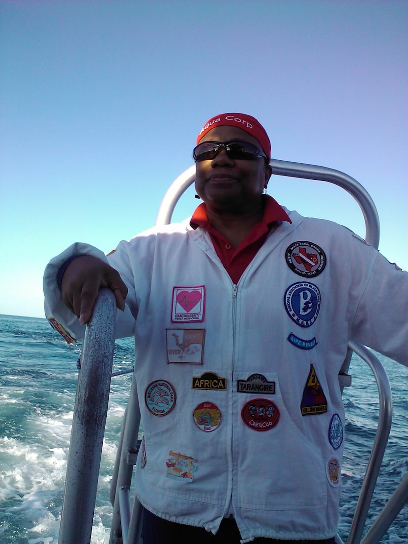 Jimmie Mack between dives during a National Association of Black Scuba Divers Summit in...