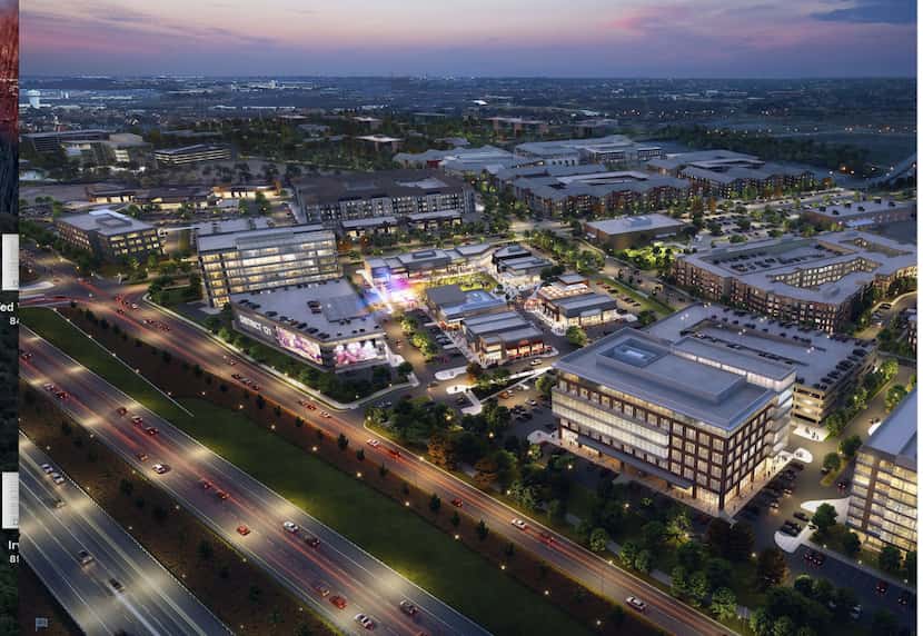 The $250 million District 121 project will include offices and retail along State Highway...