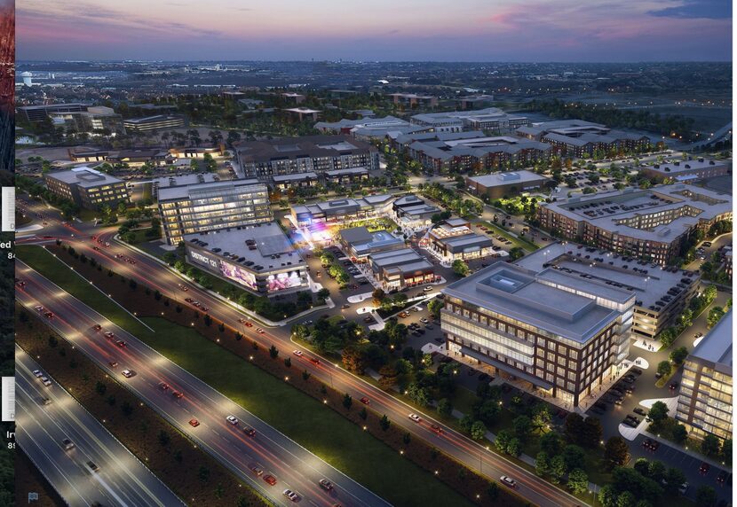 The $250 million District 121 project will include offices and retail along State Highway...