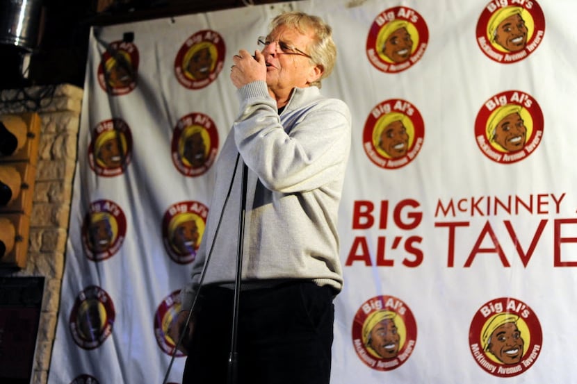 Television host Jerry Springer sings Elvis songs for The King's 80th Birthday at McKinney...
