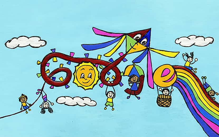 Dibujo por Amadys López Velásquez, finalista de Doodle for Google.