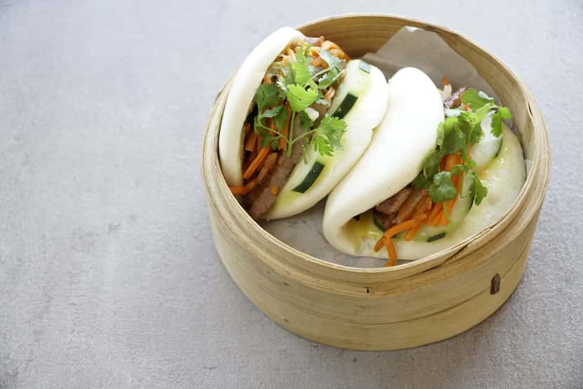 Banh Mi Bao is a popular dish at Four Sisters Restaurant in Fort Worth.