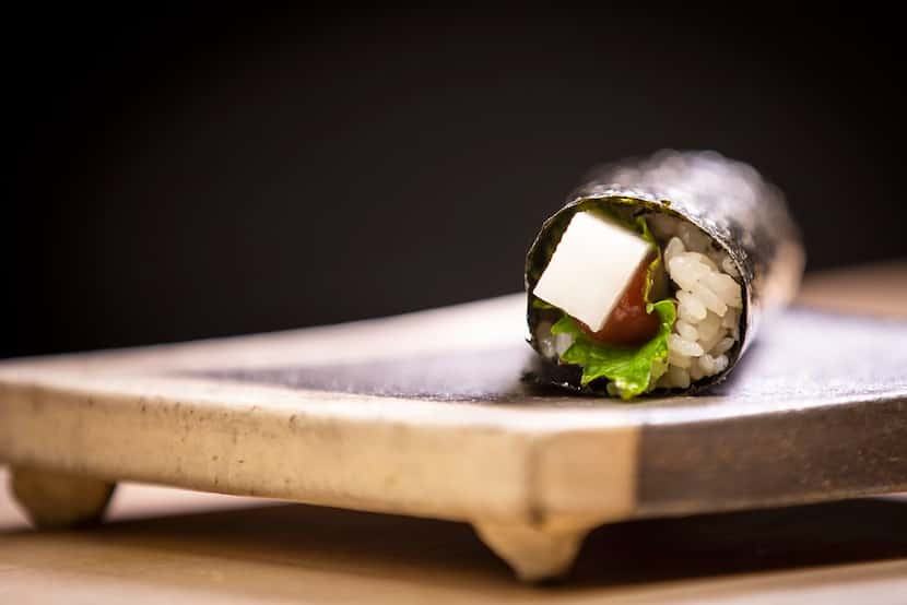 Yamaimo hand roll at Nori Handroll Bar