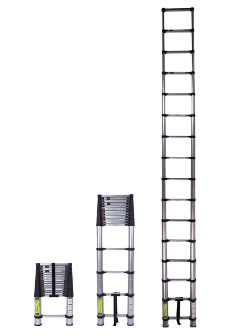 Xtend+Climb telescoping ladders work like extension ladders but collapse small enough to fit...