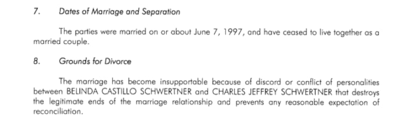 On Jan. 30, Sen. Charles Schwertner's wife filed for divorce in Williamson County.