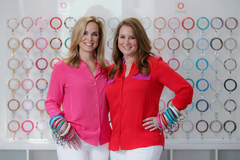 Oventure co-CEOs and founders Janie Cooke (left) and Caroline Nix pose with their Big O Key...