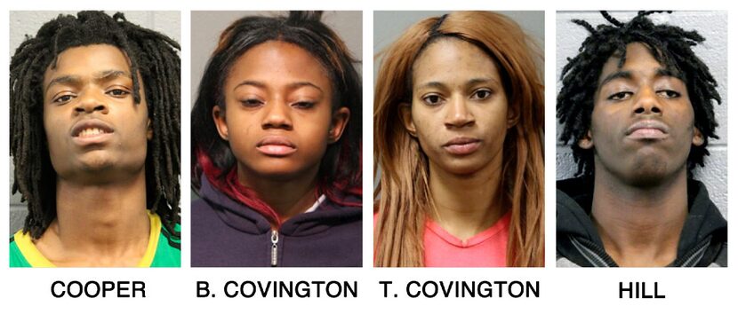 These booking photos provided by the Chicago Police Department show, from left, Tesfaye...