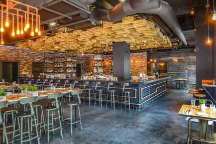 Greek meze hot spot Committee exemplifies the lively vibe of Boston's Seaport District.