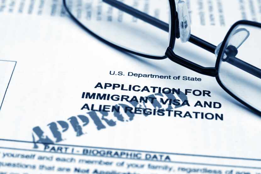La solicitud de visa para un inmigrante en Estados Unidos.