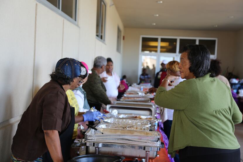 Full Gospel Holy Temple church in South Dallas has a history of serving Sunday meals, called...