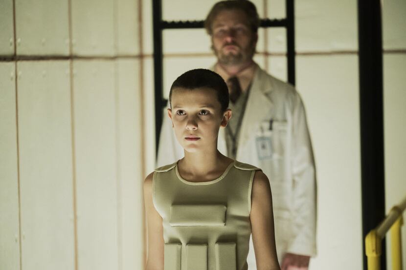 Millie Bobby Brown in the first season of the Netflix series "Stranger Things."