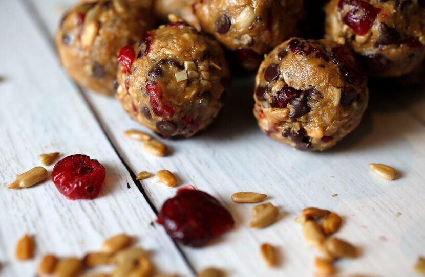 Nut-Free Chocolate Sunflower Cherry Energy Bites