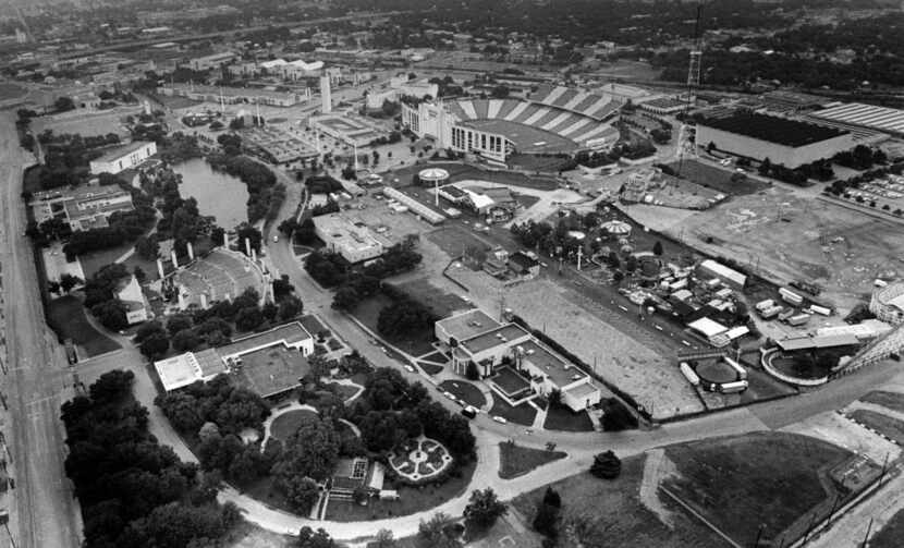 This image shows Fair Park as it looked from the sky on July 4, 1982. (File Photo/Staff)