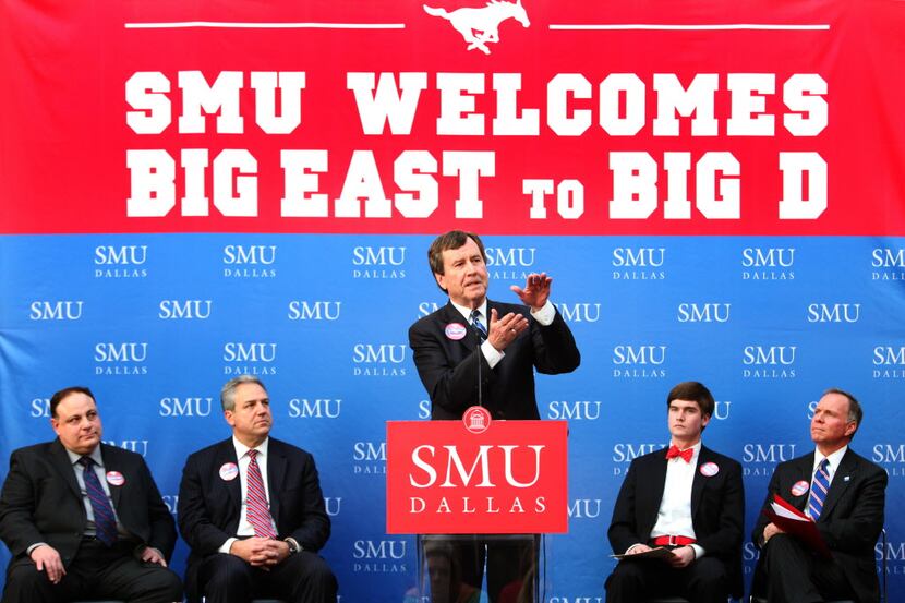SMU President R. Gerald Turner talks about the Mustangs move to enter the Big East...