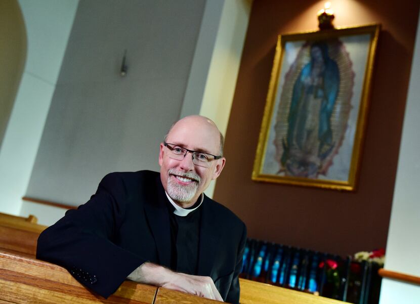 The Rev. Michael Forge of Mary Immaculate Catholic Church in Farmers Branch is helping to...