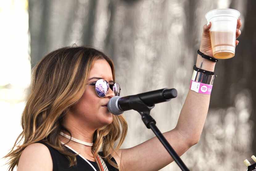 Maren Morris during her performance at the Spotify House during SXSW in Austin, Texas on...