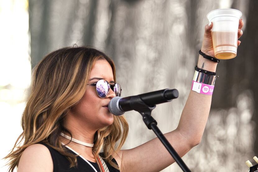 Maren Morris during her performance at the Spotify House during SXSW in Austin, Texas on...