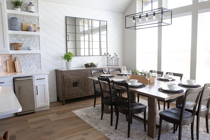 Laura Botelho designed this custom table for a client who had an oddly shaped room and...