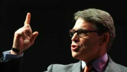  Former Gov. Rick Perry speaks at an Iowa Faith & Freedom event in Waukee, Iowa, April 25....