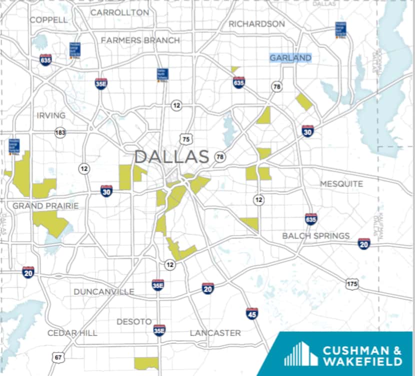 There are more than a dozen Opportunity Zones in just the Dallas size of the D-FW area.