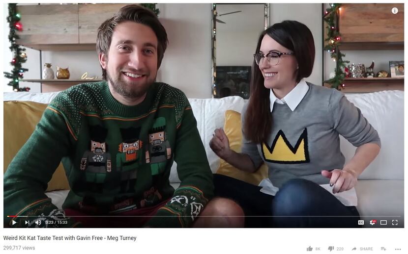 Gavin Free and Meg Turney are both prominent YouTubers.