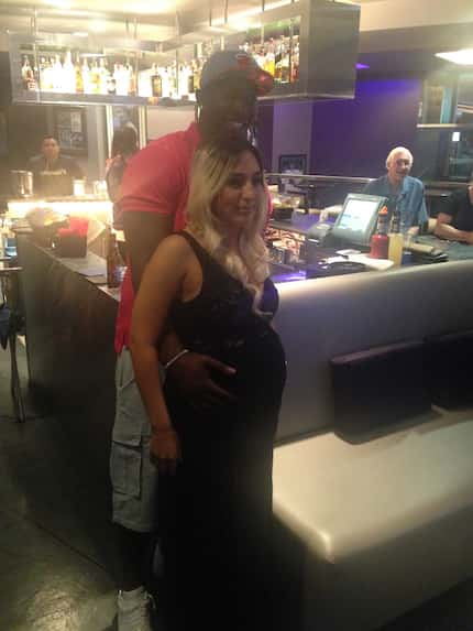 Cowboys DE DeMarcus Lawrence and fiancee Sasha Almeida traveled to Las Vegas for Lawrence's...