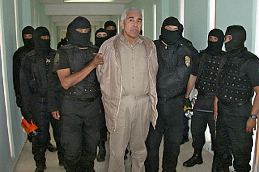 File picture of former top Mexican drug cartel boss, Rafael Caro Quintero, under custody at...